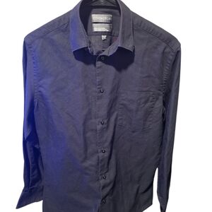 Covington Men's Black Long-Sleeve Button-Up Dress Shirt